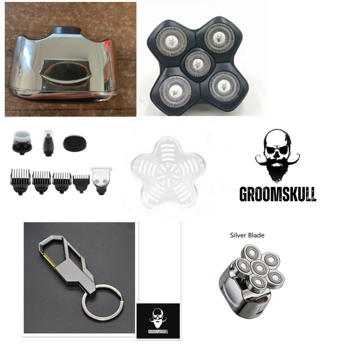 Digital Six-bit Electric Shaver Head Hair Clipper