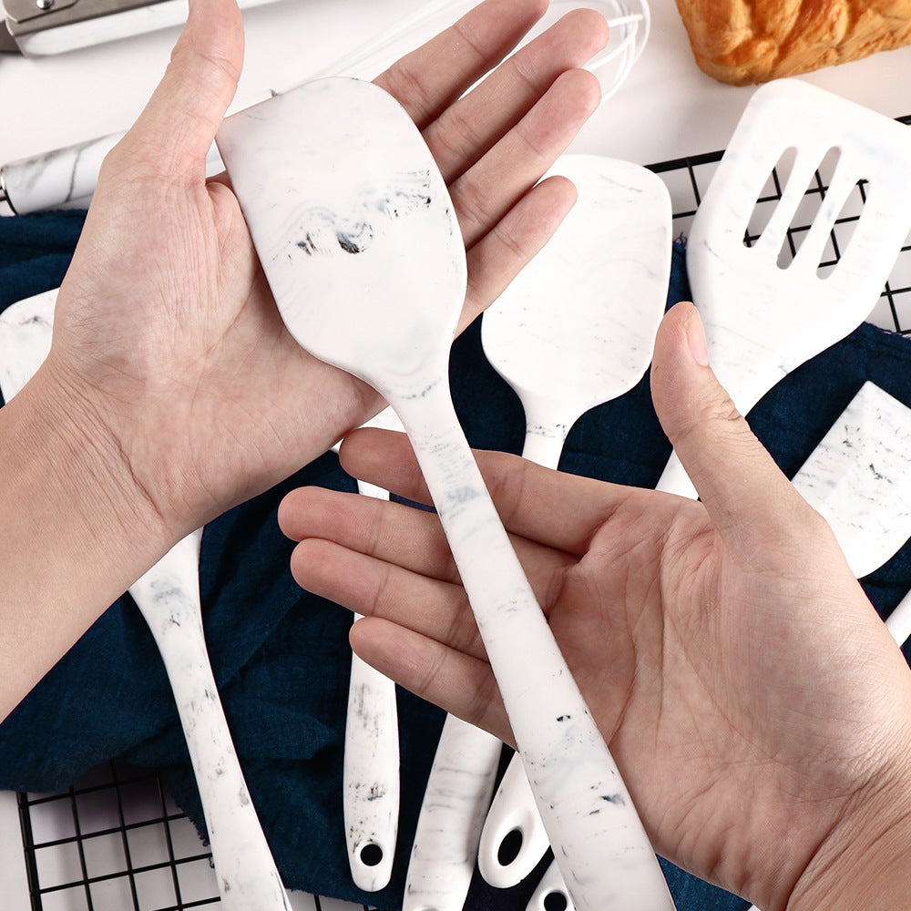 Marble Pattern Cooking Silicone Kitchenware Non-stick Pan