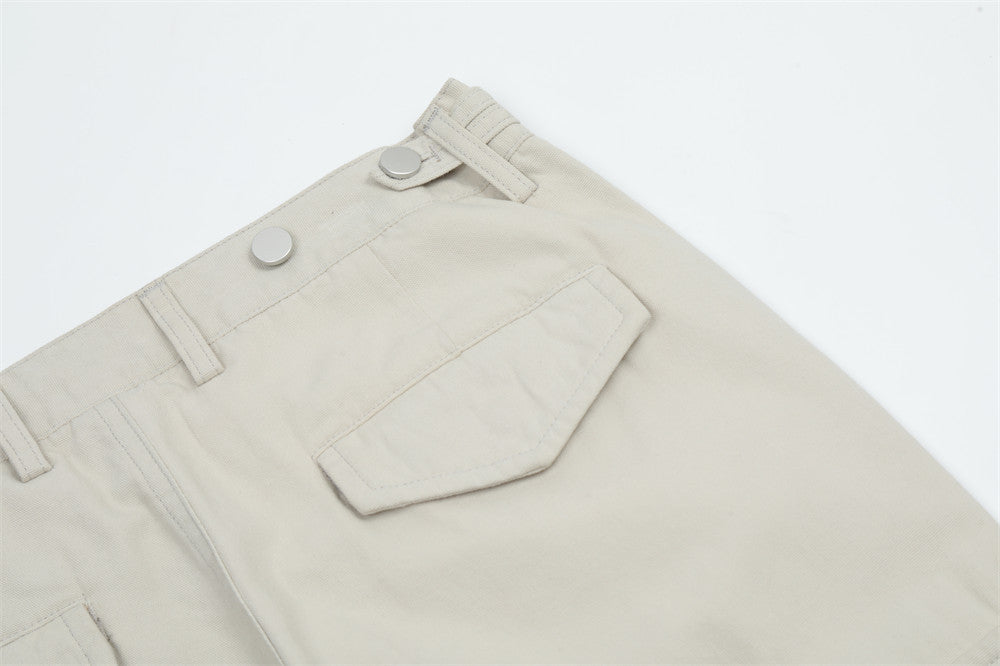 Multi-pocket Pleating Workwear Casual Pants Men