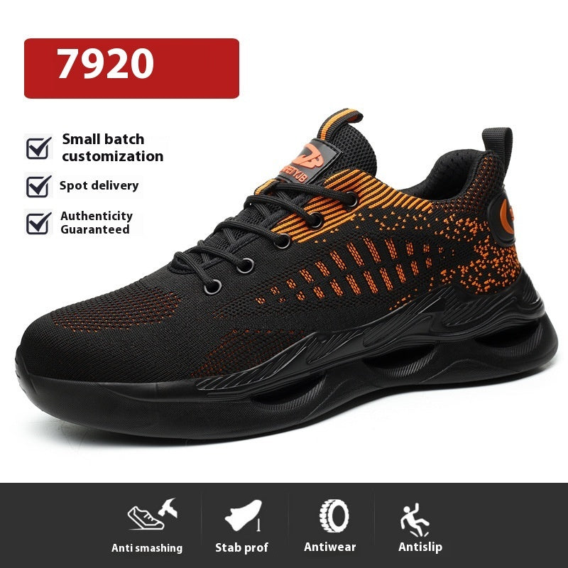 Breathable Labor Protection Shoes Puncture Resistant And Wear-resistant