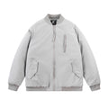 Stand Collar Multi-pocket Baseball Cotton-padded Jacket