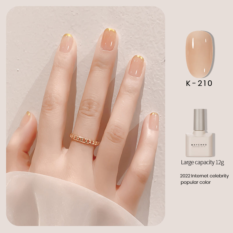 Transparent Jade Fat Ice Transparent Nude Nail Polish