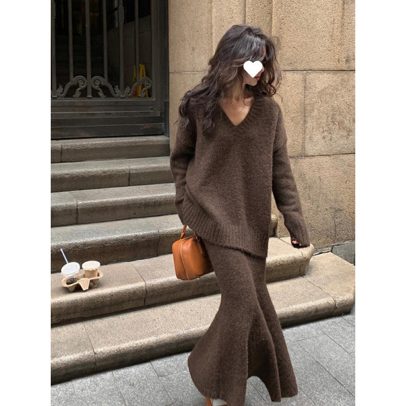 Idle Style Sweater Suit Skirt Women