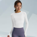 Autumn New Breathable Quick-drying Yoga Long-sleeved Women's Slim-fit Skin-friendly Sports Top