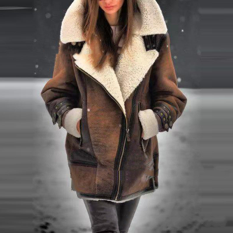 Explosive Mid Length Thick Long Sleeved Jacket