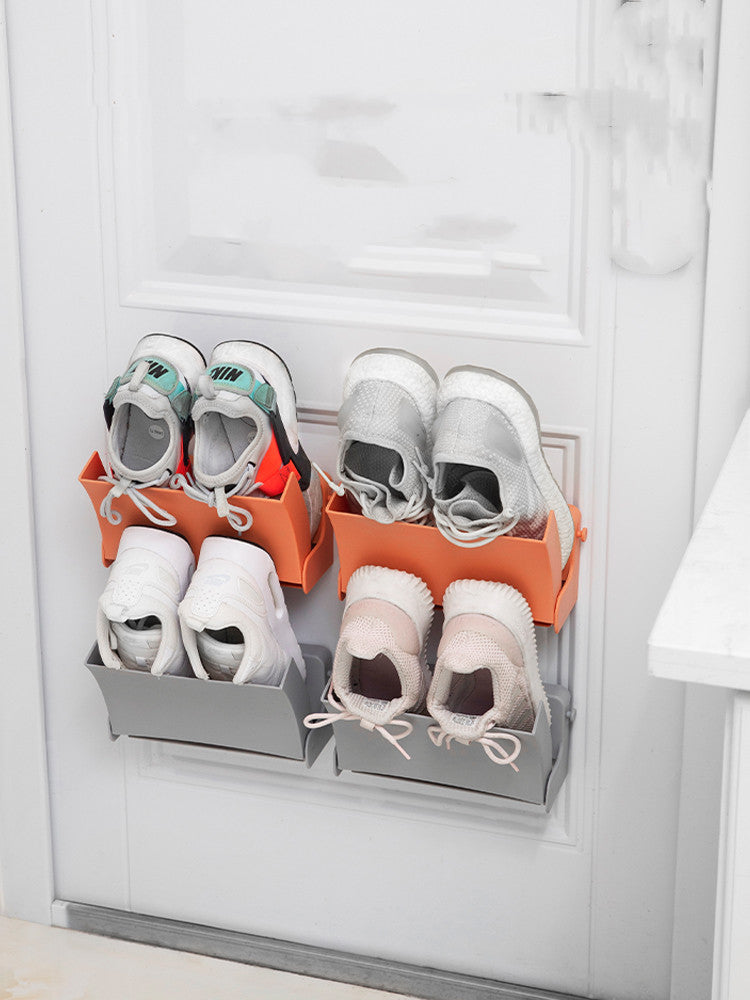 Shoe Storage Artifact Toilet Free Punch Rack