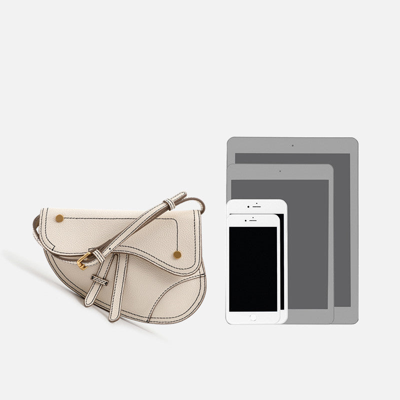 Ladies leather messenger bag