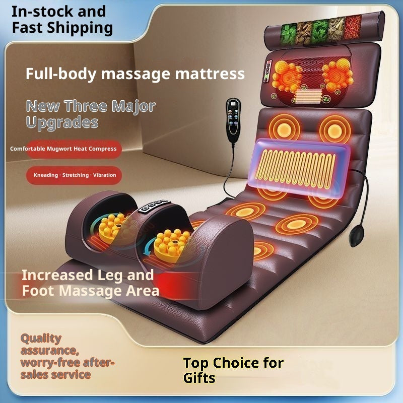 New Massage Pad, Multi-functional For Home Use, Full-body Kneading, Top Waist And Leg Stretching, Foldable Mattress Massage Chair