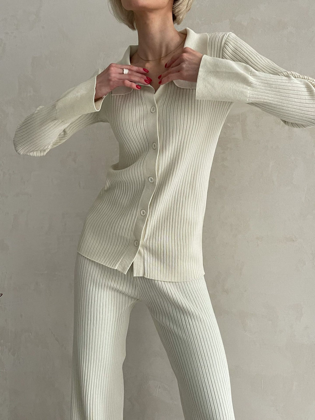 OL Home Street Leisure Knitting Suit
