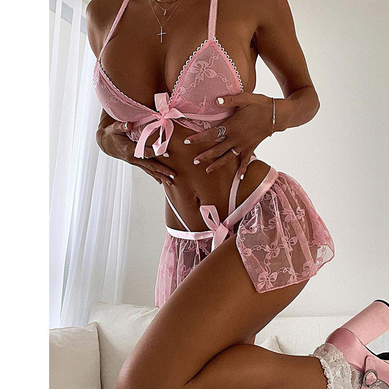 Women's Lace Pajamas Suit Underwear Home