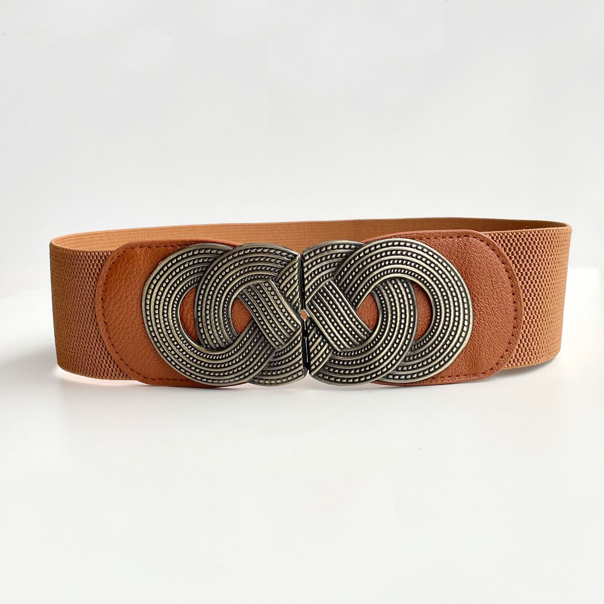 European And American Retro Elastic Wide Belt