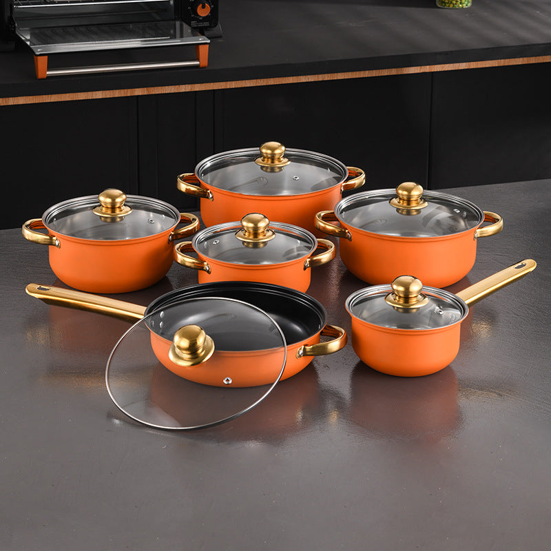 Stainless Steel Frying Pan Non-Stick Pan Frypan Set