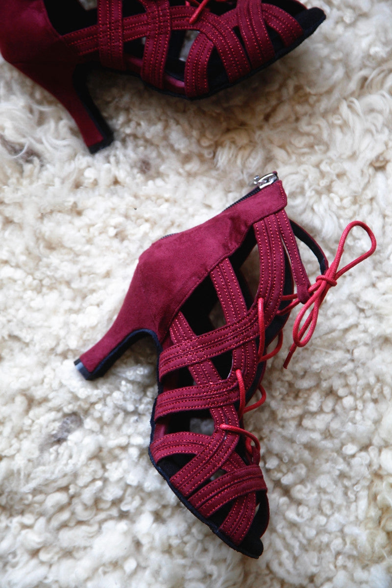 Latin Dance Shoes Women Custom Kizomba Soft Bottom Thickening