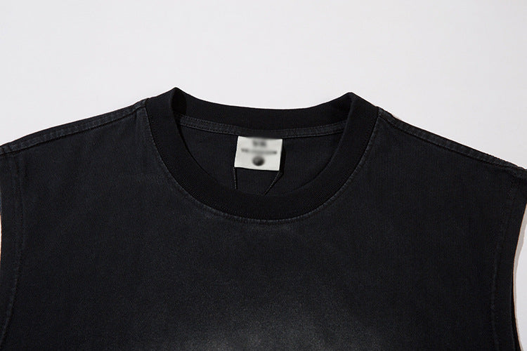 Letter Print Sleeveless Vest For Men