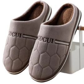 Men's Cotton Slippers Plus-sized Home Warm Platform Plus