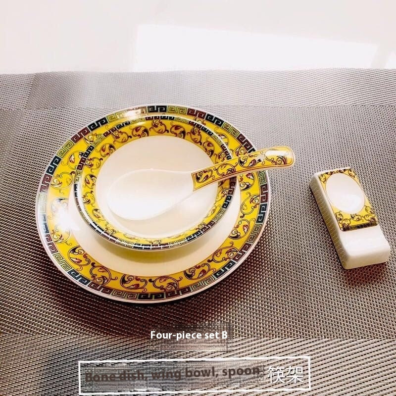 Hotel Table Setting Ceramic Dishes Suit