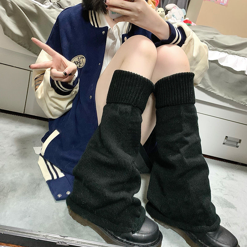 Thickened Schoolgirl Solid Color Pile Socks
