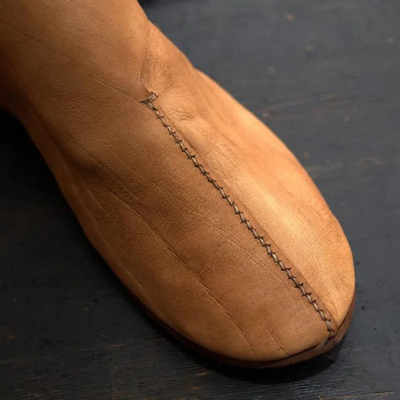 Fashion Personality Flat Round Toe Lace-up Men's Boots