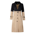 Women's thin windbreaker mid-length coat coat