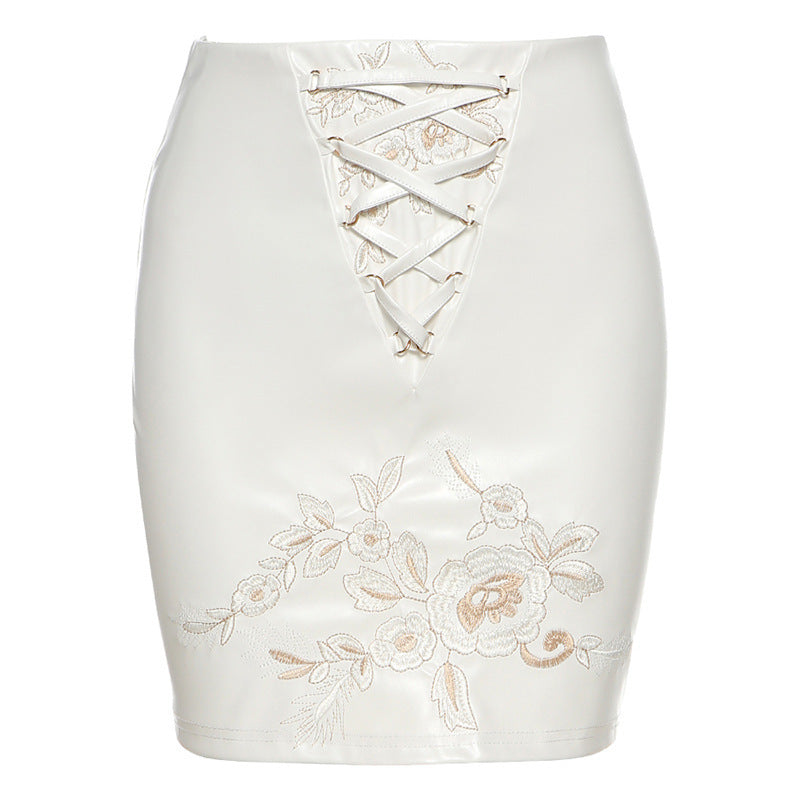 Fashion Bandage High Waist Buttock Skirt