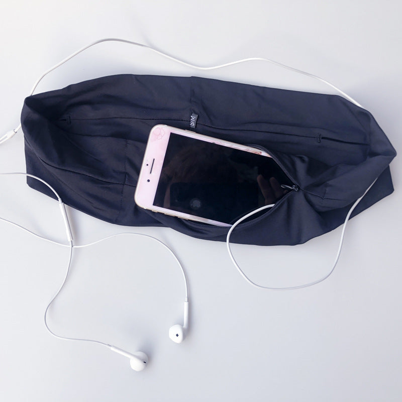 Zipper waist bag running yoga belt