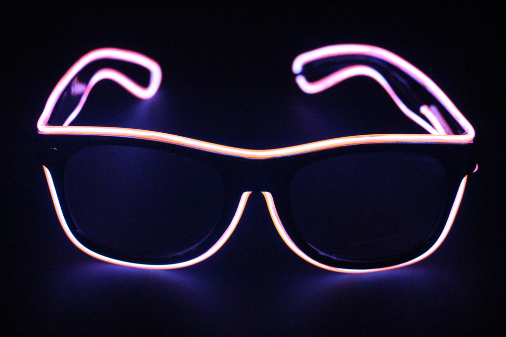 NEW Fashion 7 Colors Flashing EL Wire Led Glasses Luminous Party Decorative Lighting Classic Gift Bright Light Festival Gift