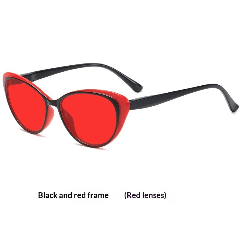 Retro Cat-eye Night Vision Blue Light Blocking Sunglasses For Men And Women