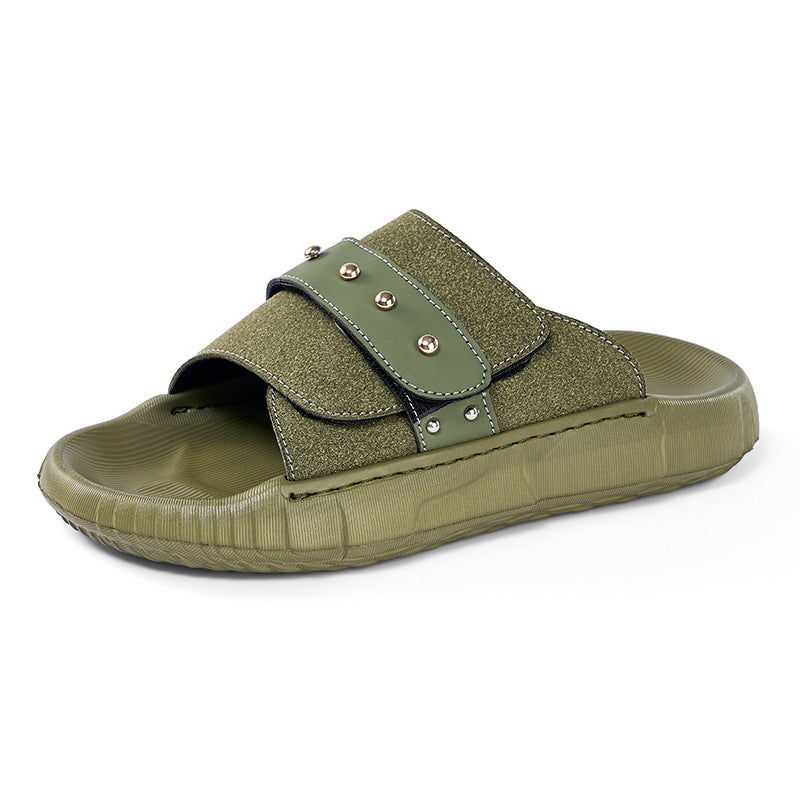 Men's New Velcro Slip-on Sandals Plus Size