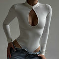 Fashion Sexy Deep V Slim-fit Long-sleeved Jumpsuit