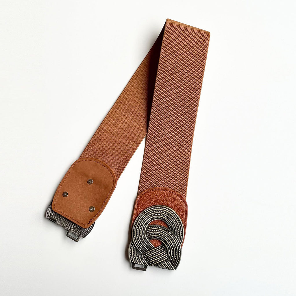 European And American Retro Elastic Wide Belt