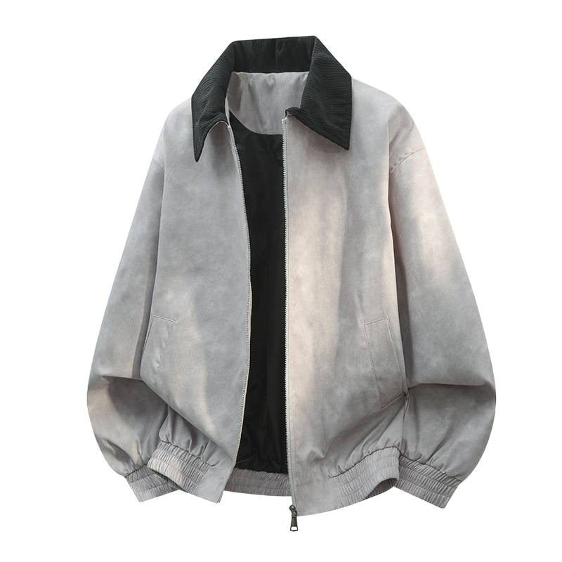 Stitching Lapel Casual Jacket Coat Men