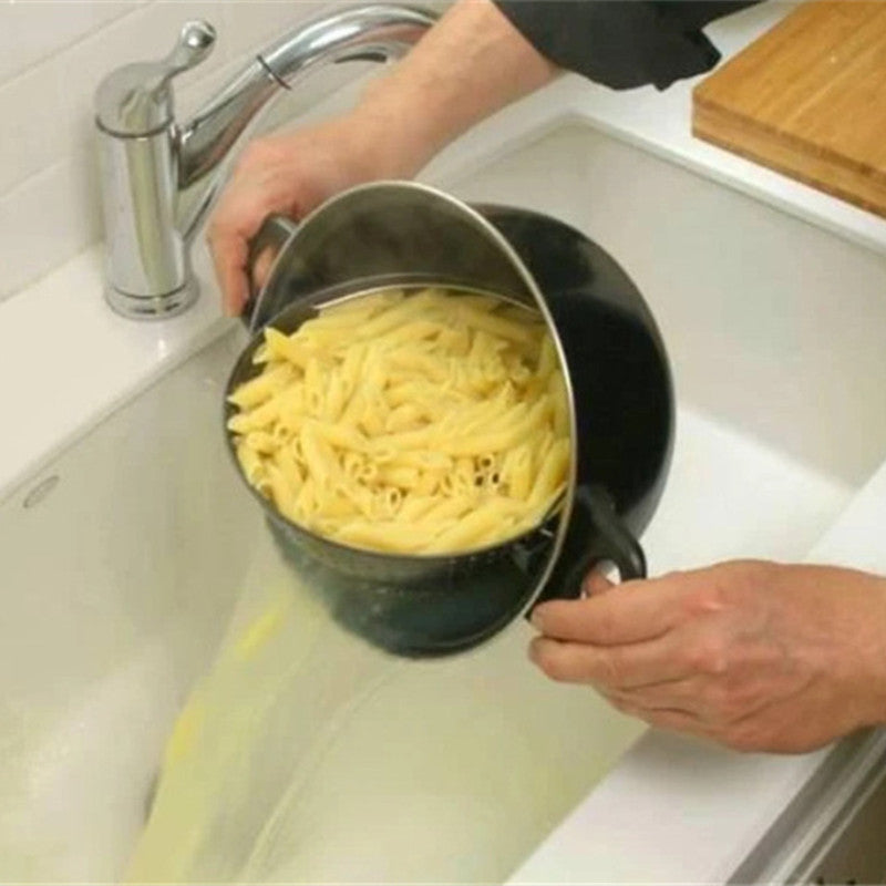 Multi-functional Noodle Rotary Filter Non-stick Pan