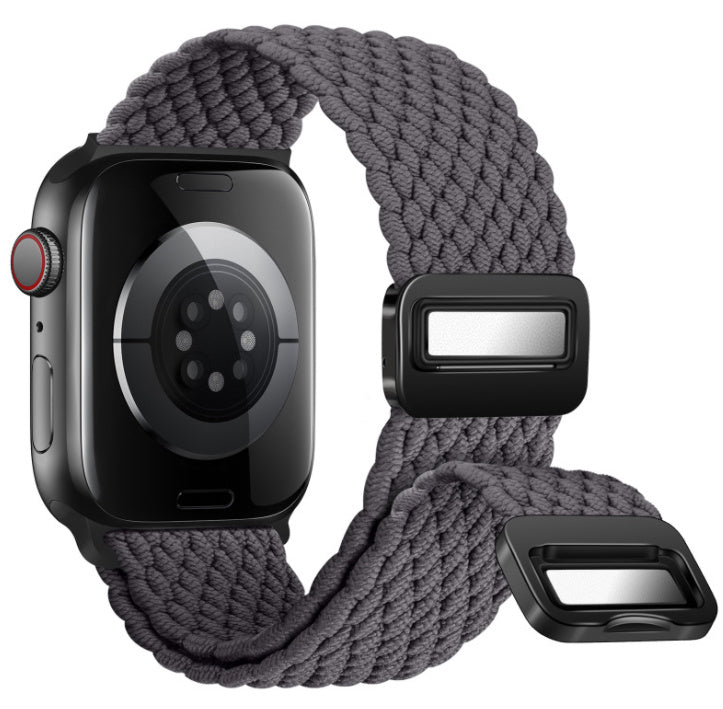 Magnetic Buckle Woven Loop Integrated Strap