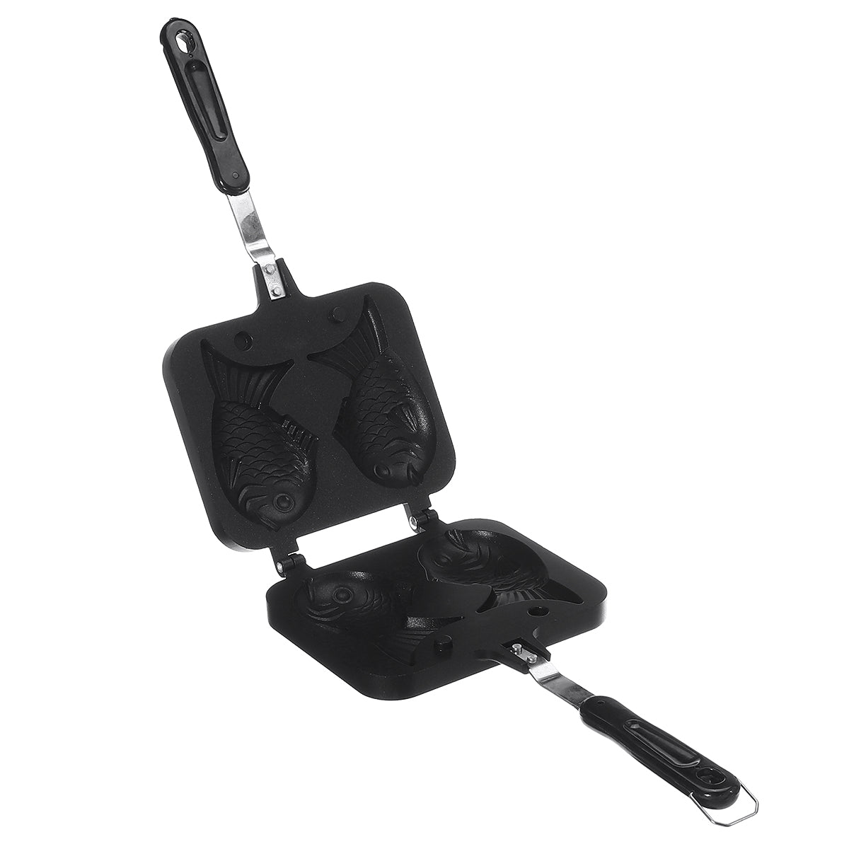 Non-stick taiyaki mold household waffle maker biscuit cake baking pan double fish baking double-sided pan