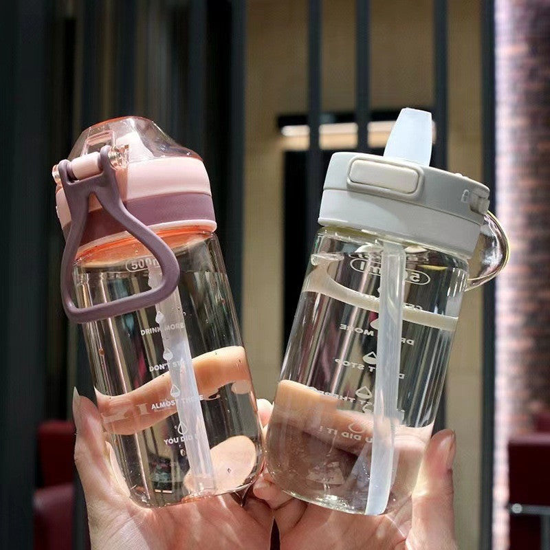 Home Plastic Drop-resistant Straw Handy Cup