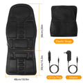 Back Massager Cushion Electric Massage Car Seat Cushion Chair Pad W Heating Function 8 Vibration Modes 3 Intensity Levels