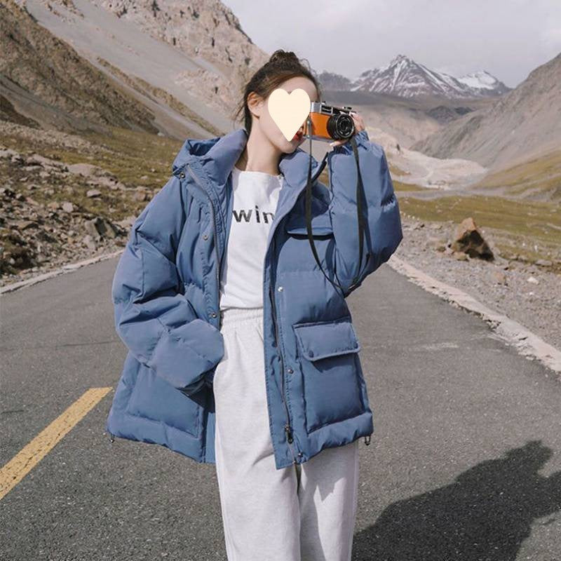 New Winter Bread Coat Hooded Padded Down Jacket