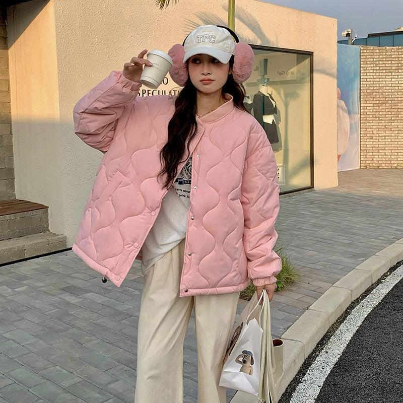 Loose Slimming Small Thin Cotton-padded Coat Trendy