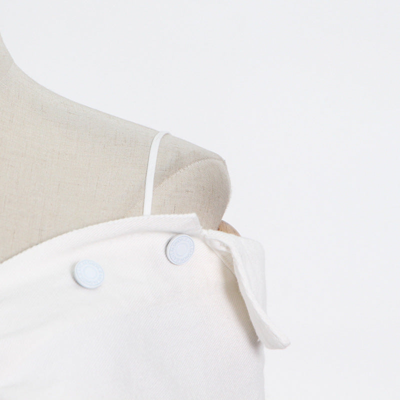 Design Single-breasted Statement Lapel High-waisted Slim Dress