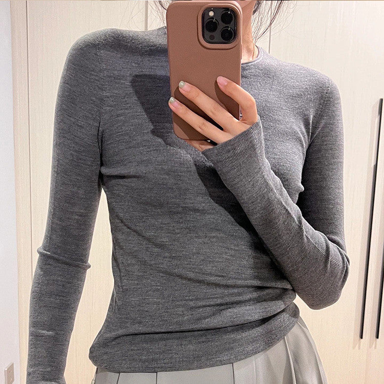 Women's Autumn And Winter Cashmere Sweater Sweater Slim Long Sleeve Top