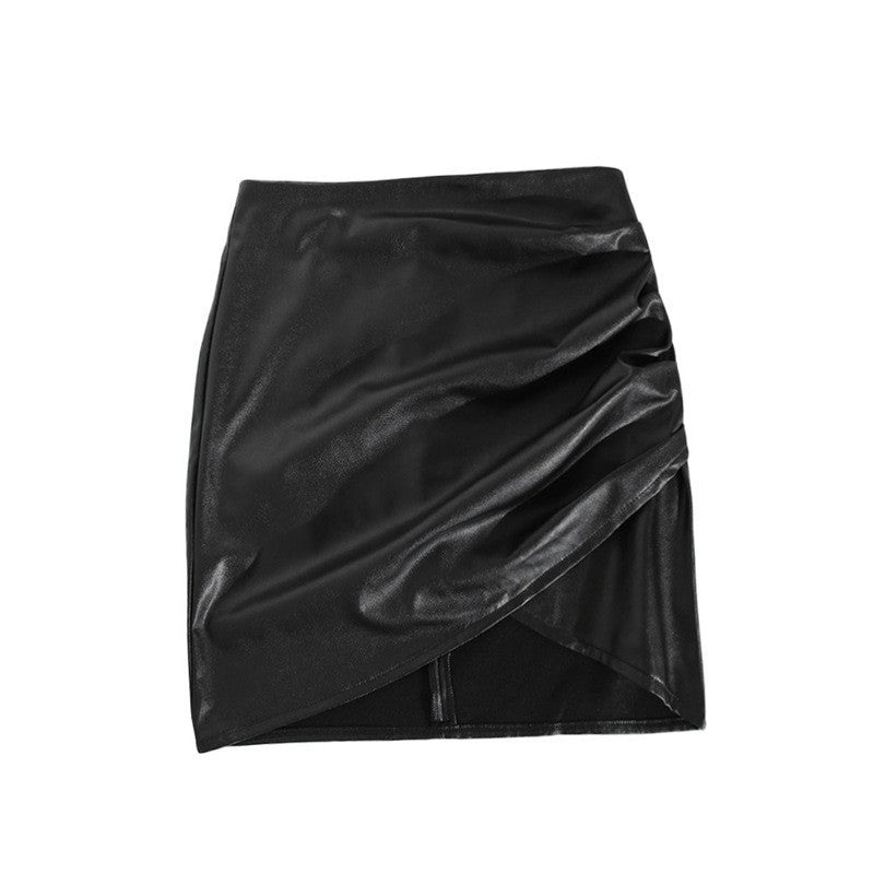 New Rules All-match Bag Hip Bust PU Leather Skirt Women