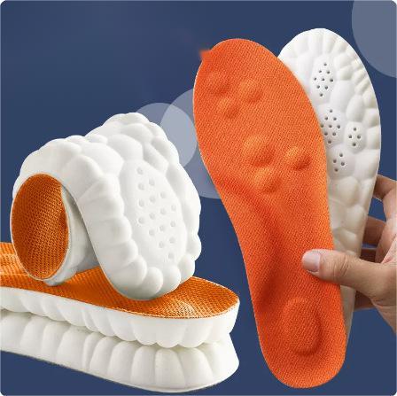 Soft Super Sports Shock Absorption Sweat-absorbent Sockliner With Massage Function