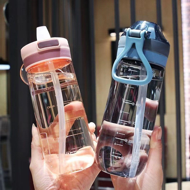 Home Plastic Drop-resistant Straw Handy Cup