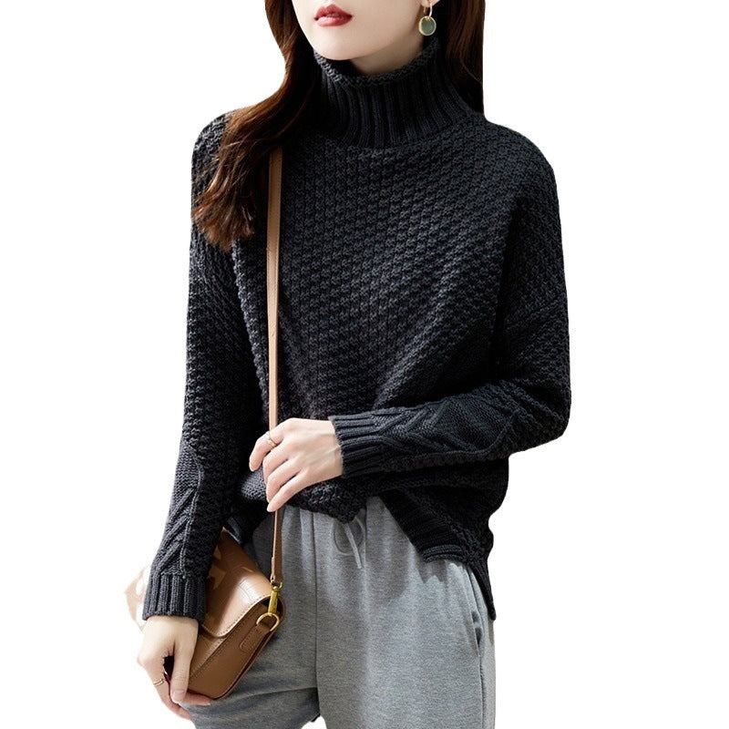 Retro Turtleneck Loose Long-sleeved Sweater