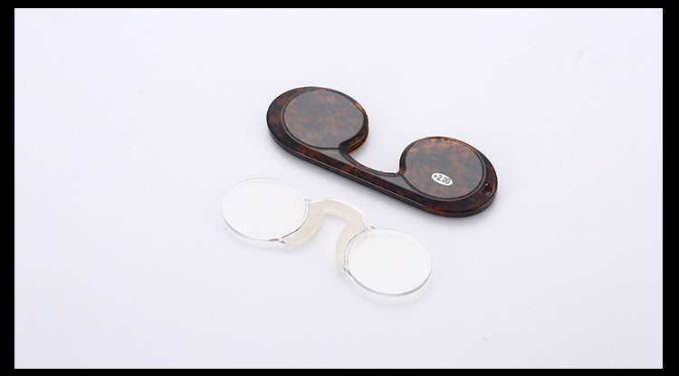 Portable Soft Silicone Clip Nose Reading Glasses