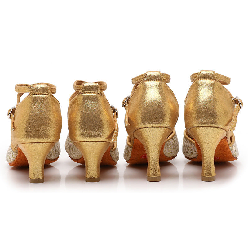 Women's Toe Holder Latin Dance Shoes Dance Soft Bottom Dance Shoe