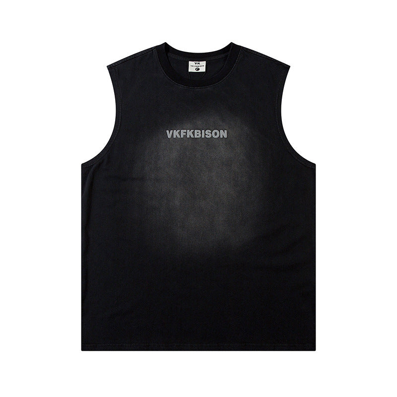 Letter Print Sleeveless Vest For Men