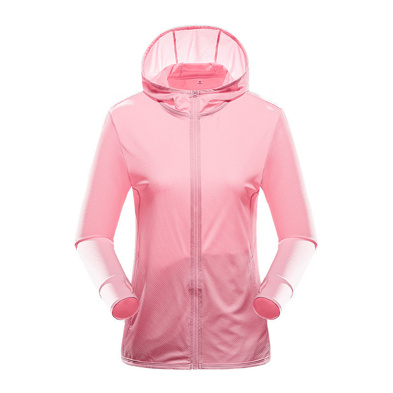 Fashion UV-proof Jacket Women's Breathable Sun Protection Skin Trench Coat Thin