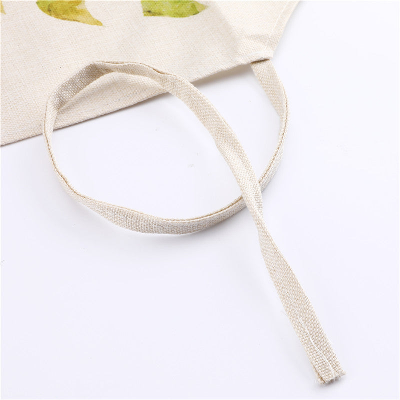 Couple Linen Lipstick Printed Sleeveless Apron Kitchen