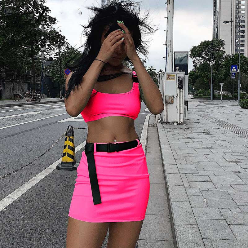 Camisole Waist Belt Skirt Bag Hip Sportswear